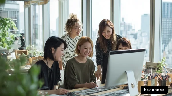 オフィスでのチームワーク