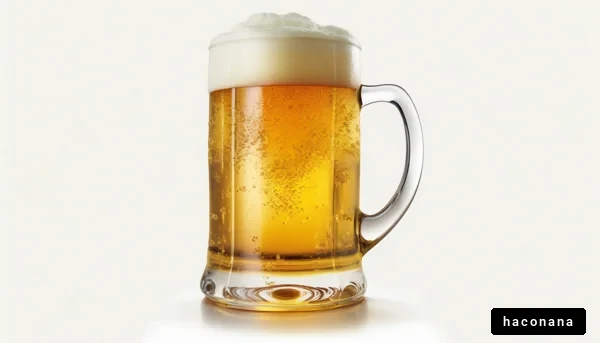 泡立つビールのジョッキ