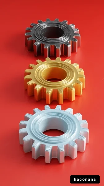 色とりどりの歯車