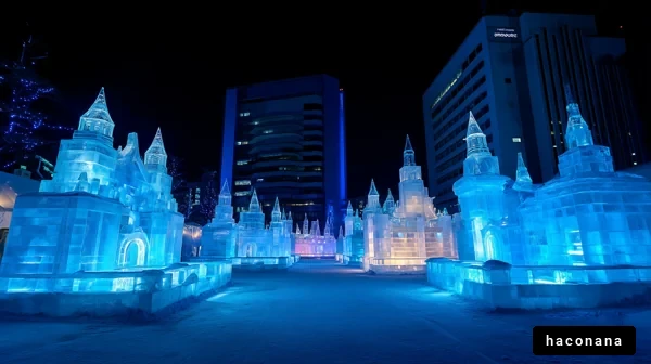 氷の幻想的な世界