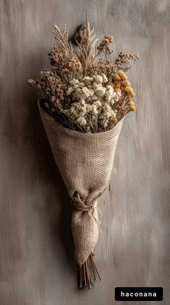 ドライフラワーのアレンジ