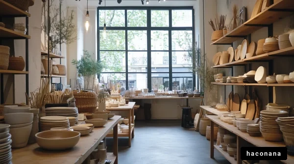 店内の器や雑貨