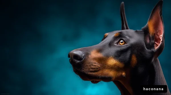 ドーベルマンの肖像写真