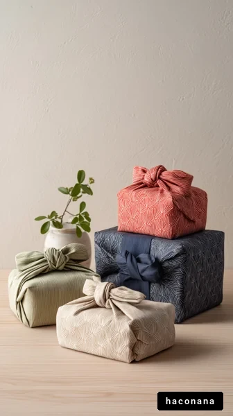 美しいラッピングと植物