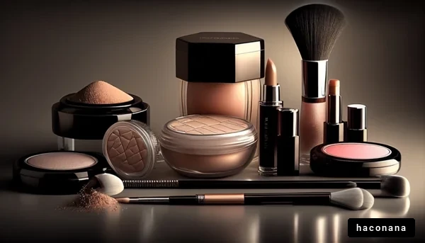 化粧品の美しいアレンジ