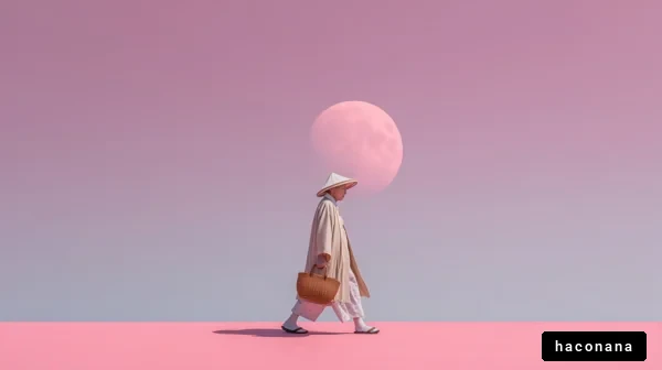 幻想的な桃色の風景