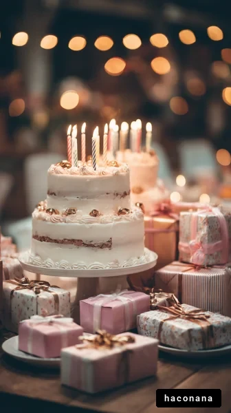 華やかな誕生日パーティー