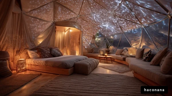 星空が見えるグランピング