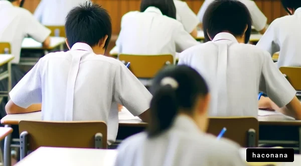 学生の試験風景