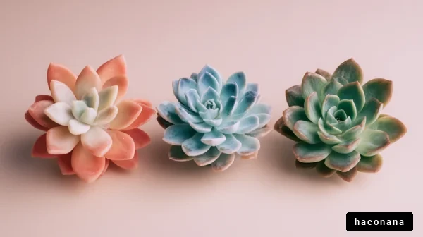 カラフルな多肉植物