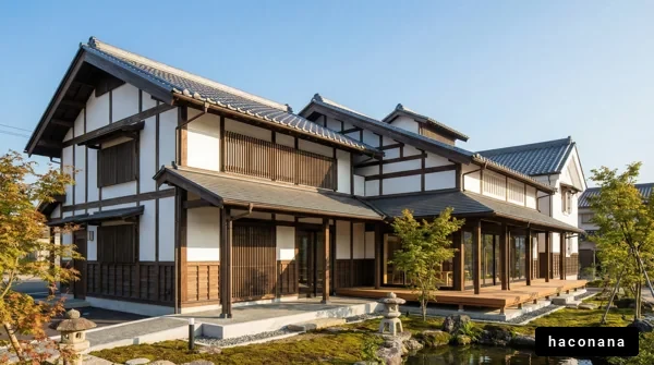 伝統的な和風建築の家