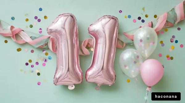 カラフルなバースデー祝い