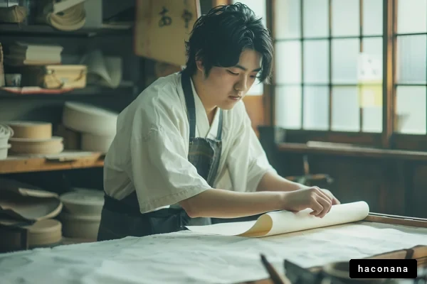 優雅な工房での作業風景