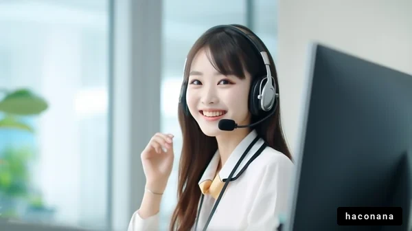 オフィスでの笑顔