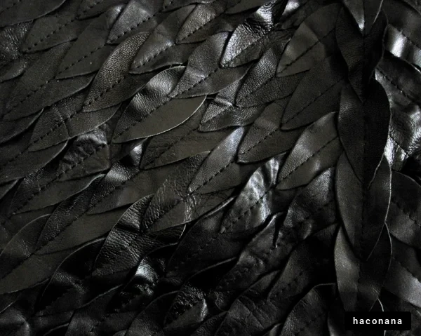 黒い革のテクスチャ