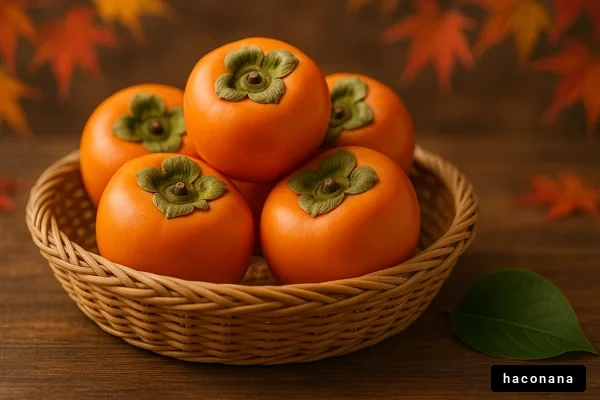 美味しい柿の盛り付け