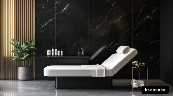 シンプルでモダンなスパルーム