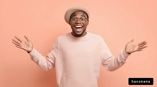 楽しさ溢れる笑顔の男性