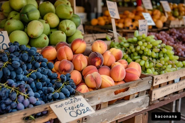 色とりどりの果物