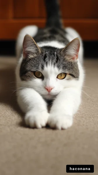 のんびりくつろぐ猫の姿