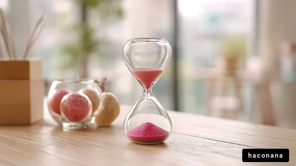 おしゃれな砂時計の写真
