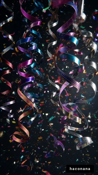 祝賀のパーティー飾り