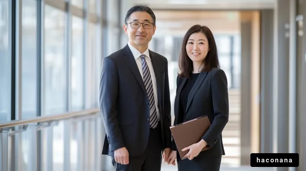 ビジネスマンとビジネスウーマン