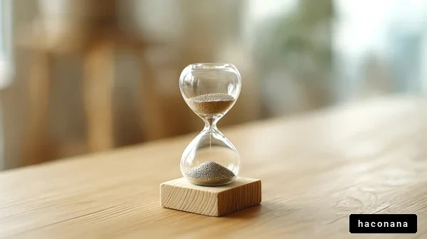 砂時計が映えるインテリア