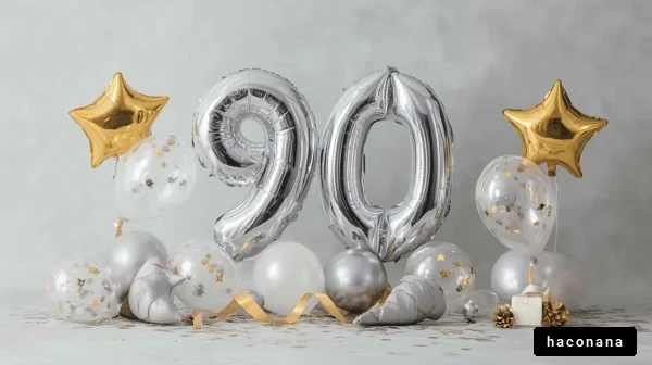 華やかな90歳の祝い