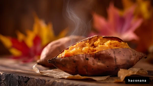 秋の甘いさつまいも