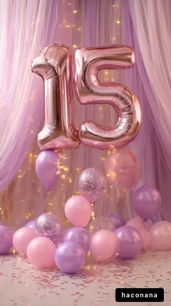 華やかな15歳の誕生日