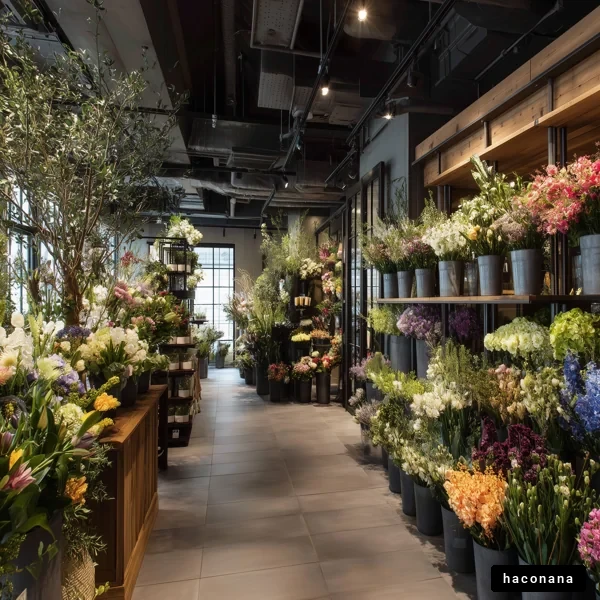 花屋の美しいディスプレイ
