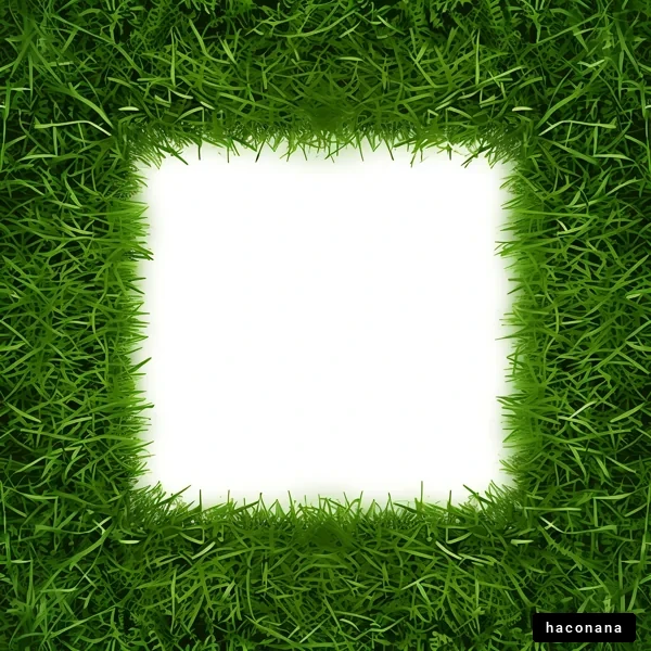 緑の草に囲まれた空白