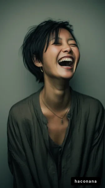 笑顔の女性のポートレート