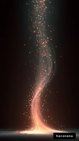 光の流れと粒子の舞