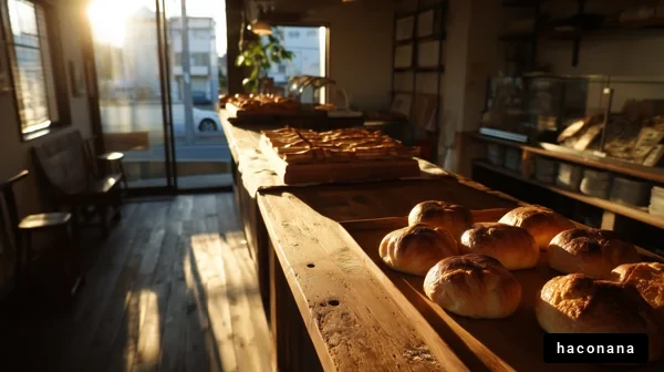 焼きたてパンのあるカフェ