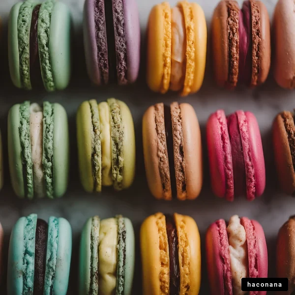 カラフルなマカロンの盛り合わせ