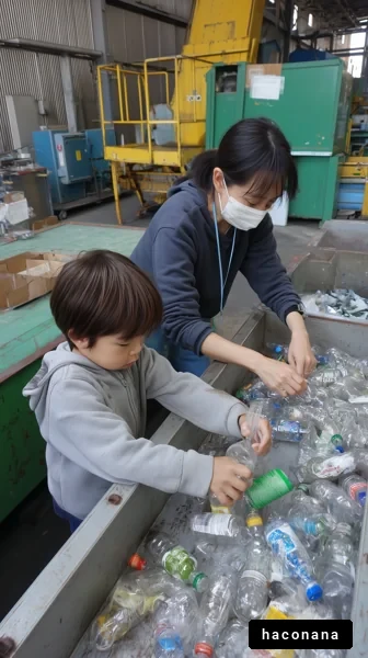 リサイクル活動の風景