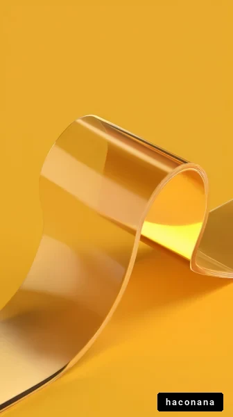 金色の柔らかい素材