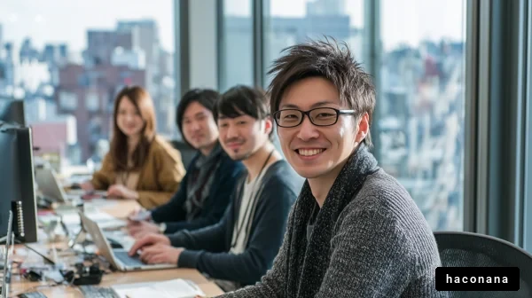 オフィスで働くチーム