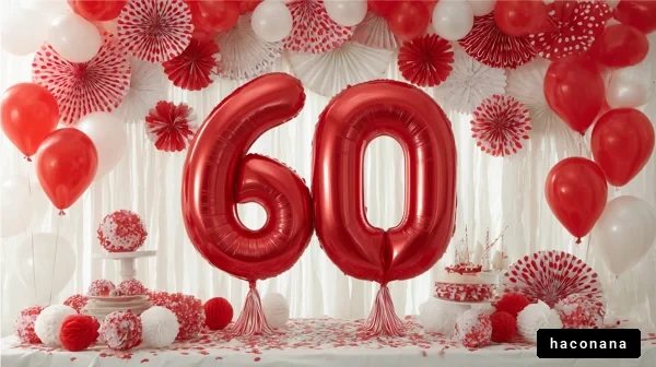 華やかな60歳の誕生日