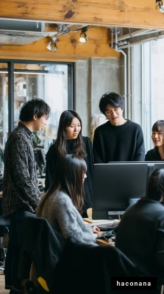 オフィスでのチーム会議