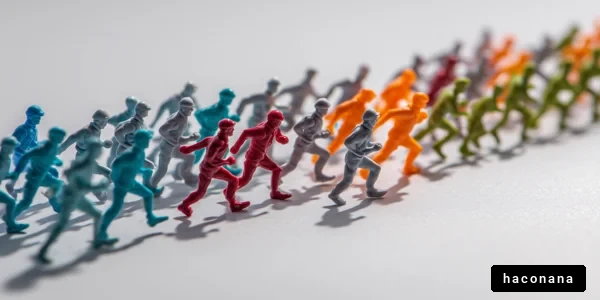 カラフルなランナーたち
