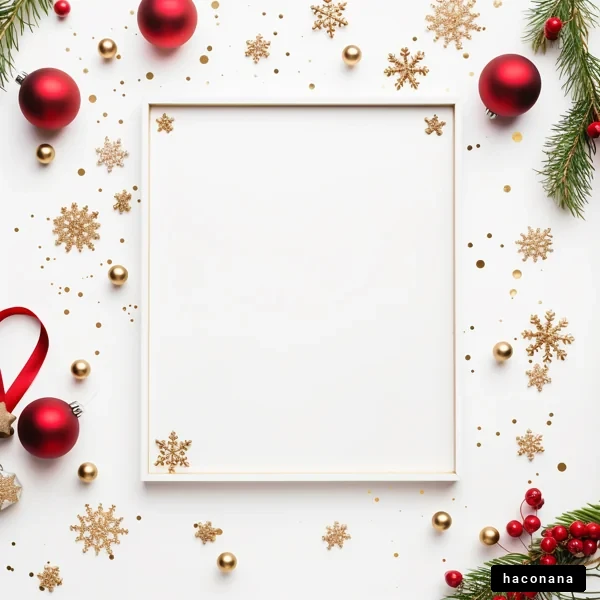クリスマスのフレームデザイン