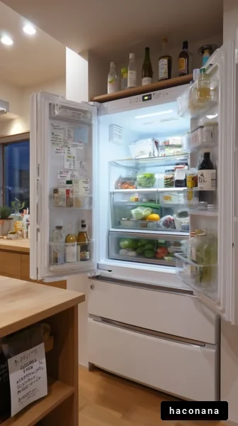 整理整頓された冷蔵庫