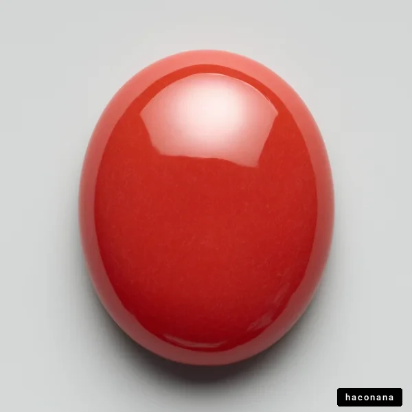光沢ある赤いオブジェ