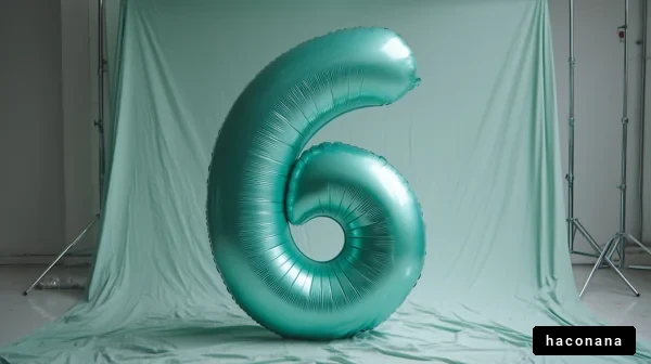 ミントグリーンの風船数6