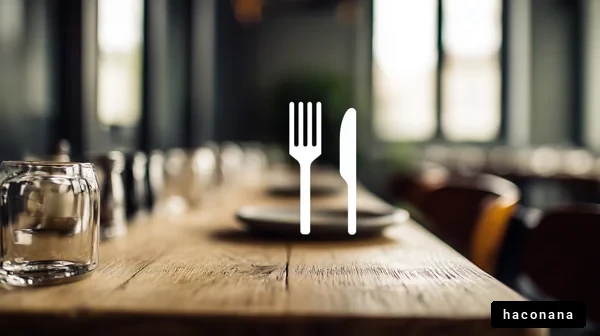 食事前のテーブルセッティング