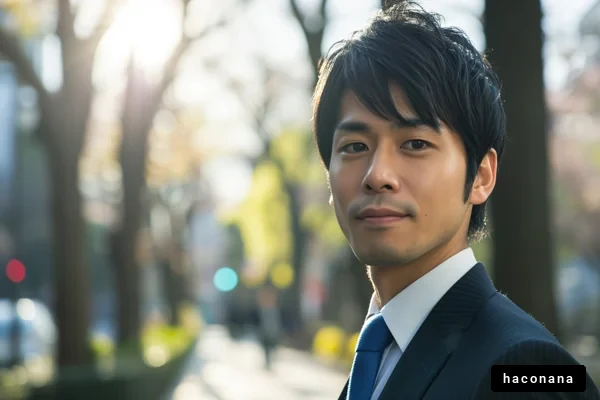 ビジネスシーンの男性