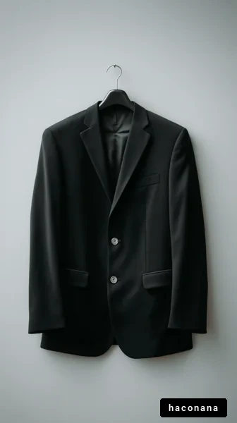 シンプルな黒いジャケット